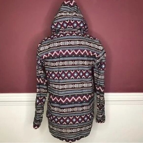 Divided various print zipper hoodie Size 4 - Picture 3 of 6